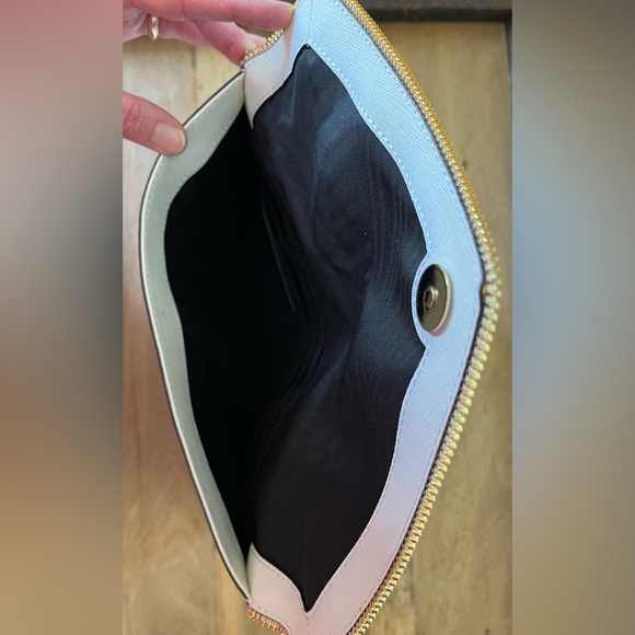 Rebecca Minkoff Leo Leather Envelope Clutch White - Picture 13 of 15